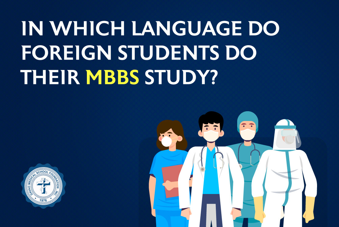In which language do foreign students do their MBBS study