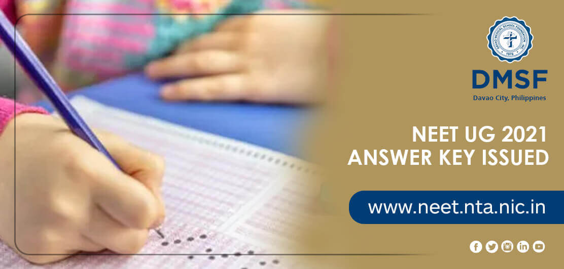  NEET UG 2021 Answer Key issued