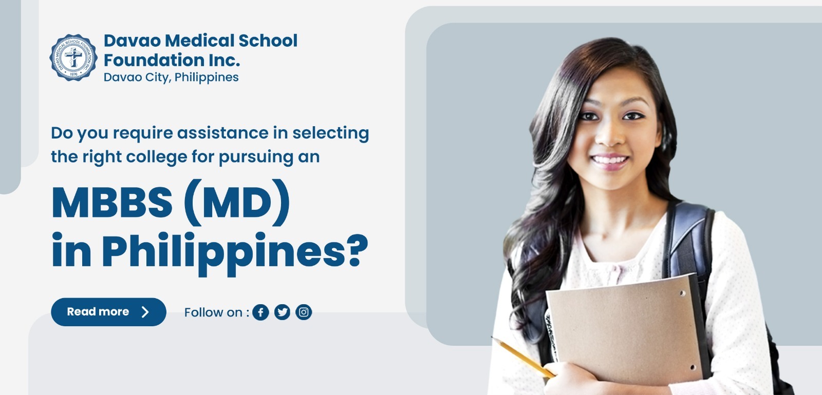 Do you require assistance in selecting the right college for pursuing an MBBS (MD) in Philippines?