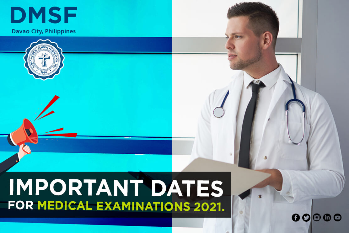 Important Dates for Medical Examinations 2021