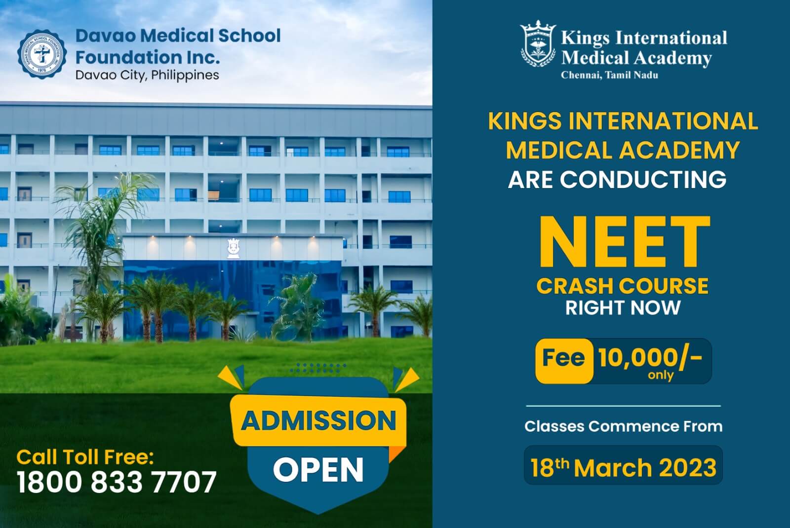 Kings International Medical Academy-NEET Crash course